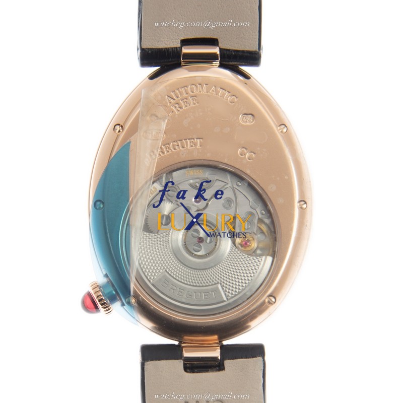 Breguet Reine De Naples 8908BR/5T/964/D00D Replica Watch - Automatic - Rose Gold Diamonds - Black - Image 3