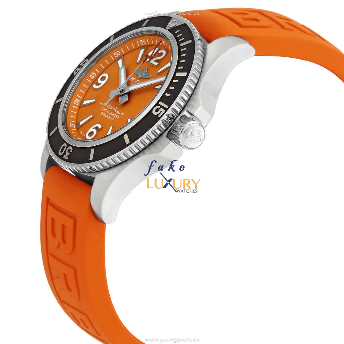 Breitling Superocean 36 A17316D71O1S1 Replica Watch With Automatic Movement Orange Dial - Image 2