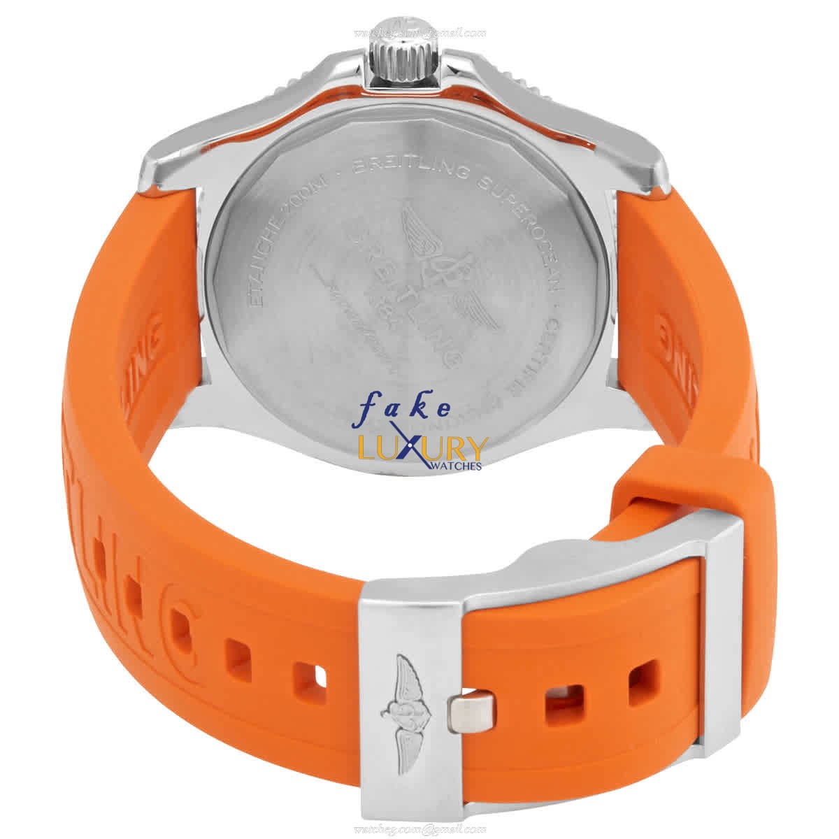 Breitling Superocean 36 A17316D71O1S1 Replica Watch With Automatic Movement Orange Dial - Image 3