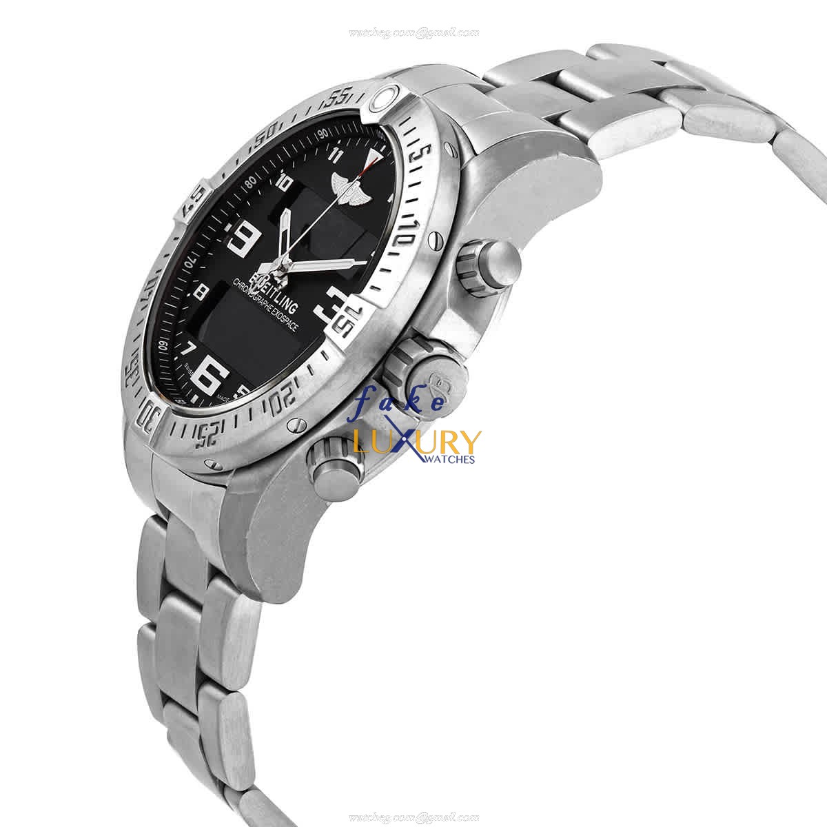 Breitling Exospace B55 EB5510H11B1E1 Quartz Titanium Black Dial Replica Watch - Image 2