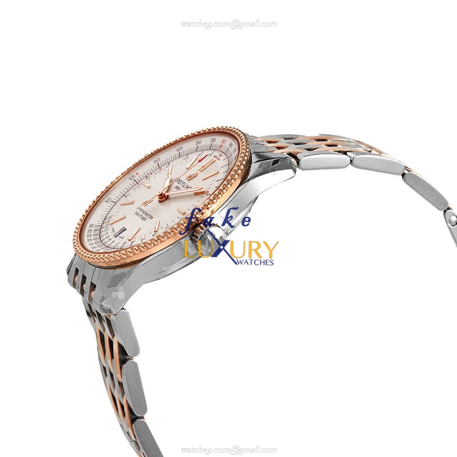 Breitling Navitimer U17325211G1U1 Automatic Gold-Plated Steel White Dial Replica Watch - Image 2