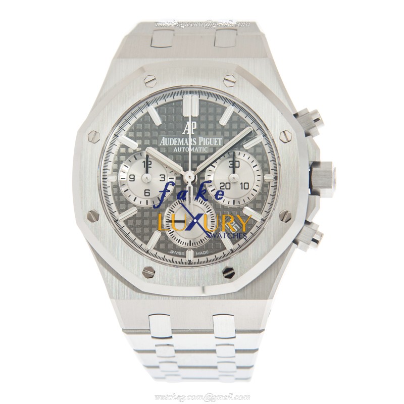 Audemars Piguet 26315ST.OO.1256ST.02 Royal Oak Replica Watch, Gray Dial, Steel Bracelet - Image 2