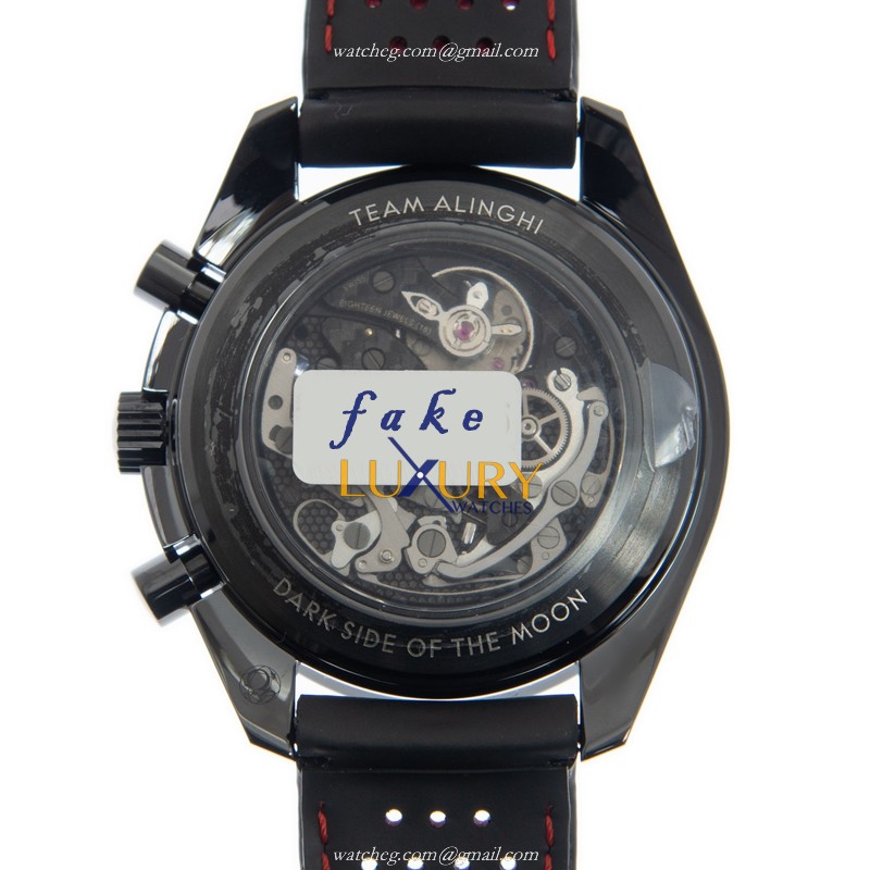 Omega 311.92.44.30.01.002 SPEEDMASTER Ceramic Auto Movement Replica Watch - Black Dial, Leather - Image 3