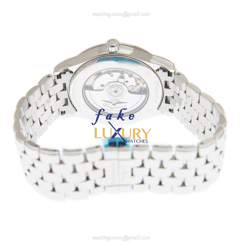 L4.984.4.21.6 - Longines FLAGSHIP Replica Watch - Automatic - White Dial Silver Steel - Image 4