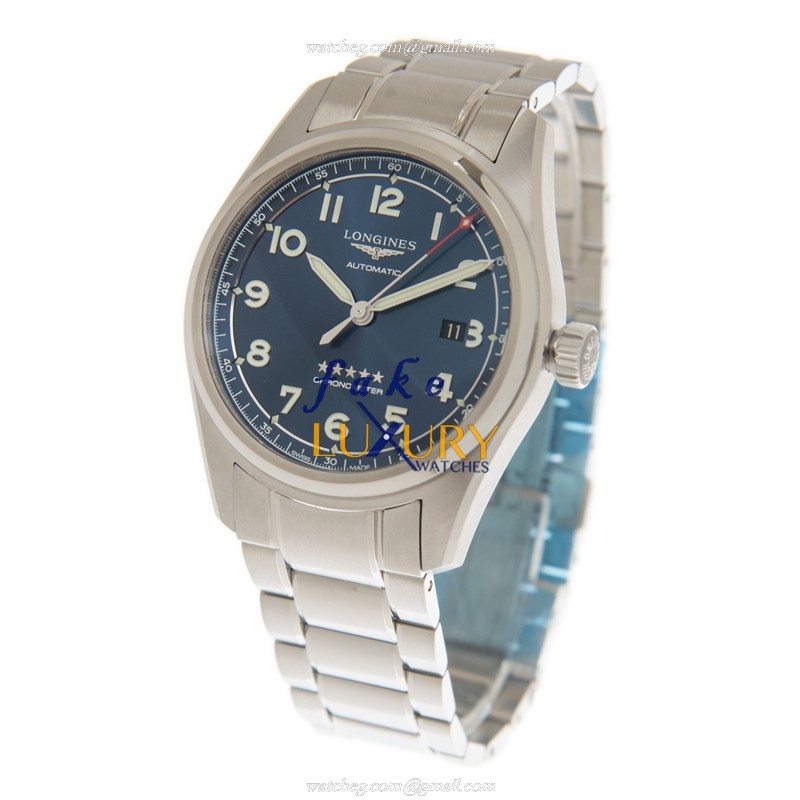 Longines L3.811.4.93.6 Spirit Replica Watch, Blue Dial, Steel Bracelet, Automatic Movement - Image 3