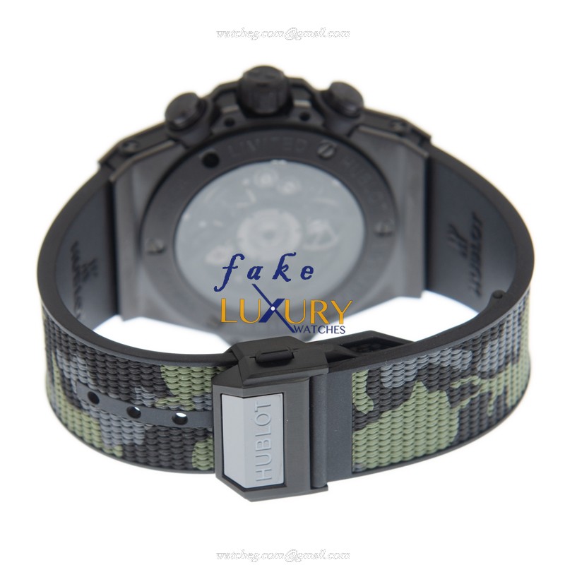 Hublot 411.CI.0114.RX.YOY20 Automatic Ceramic Replica Watch - Green Dial & Rubber Strap - Image 5