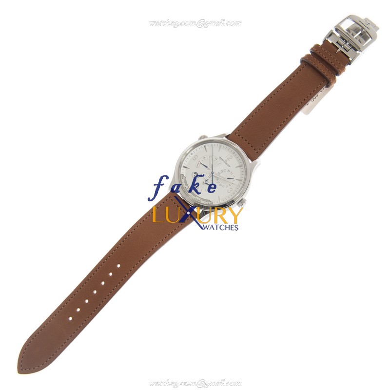 Jaeger-Lecoultre Q4128420 MASTER ULTRA THIN AUTO | Steel Case | Silver Dial | Brown Leather Strap - Image 2