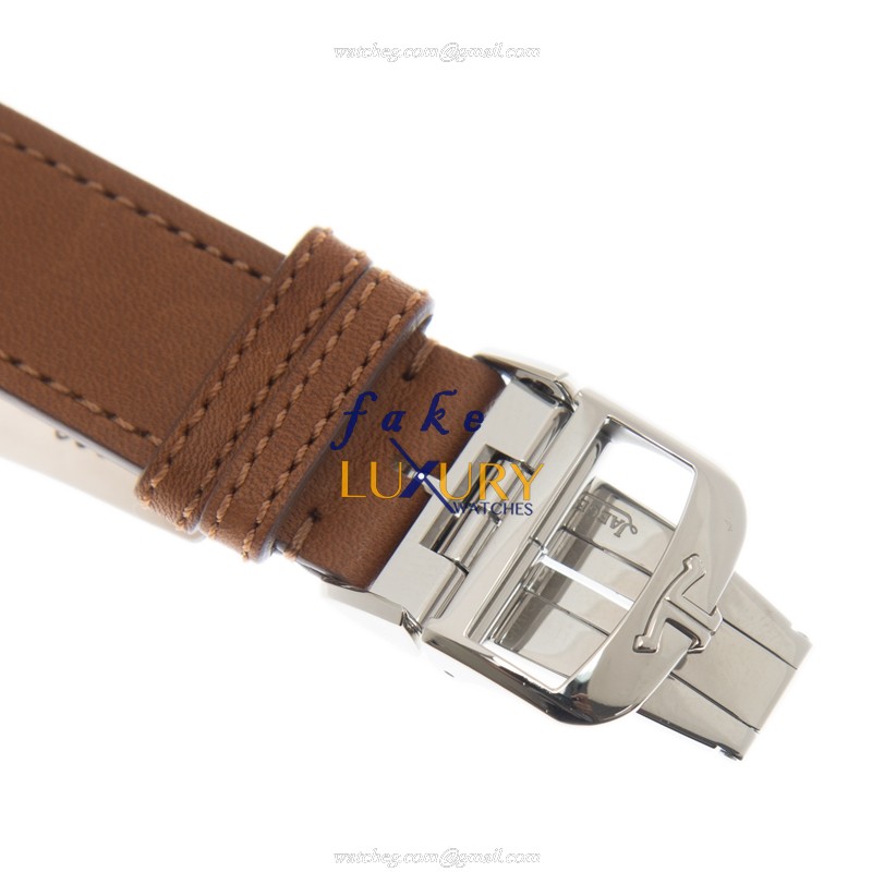 Jaeger-Lecoultre Q4128420 MASTER ULTRA THIN AUTO | Steel Case | Silver Dial | Brown Leather Strap - Image 4