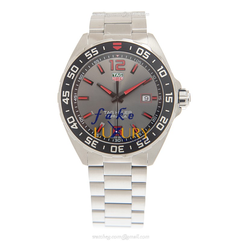 Tag Heuer WAZ1018.BA0842 F1 Quartz Silver Stainless Steel | Steel | Gray Dial | Replica Watch - Image 2