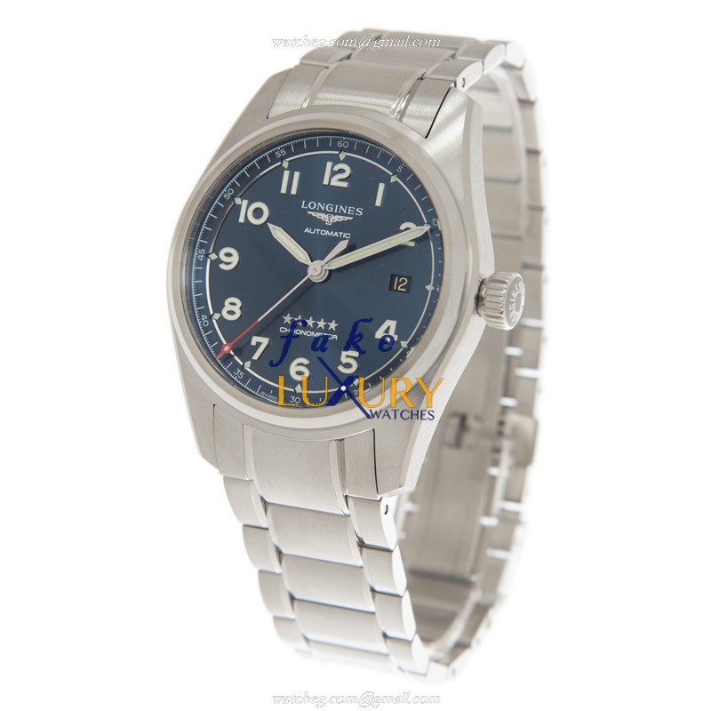 Longines L3.810.4.93.6 Spirit Blue Dial Automatic Steel Replica Watch - Image 3