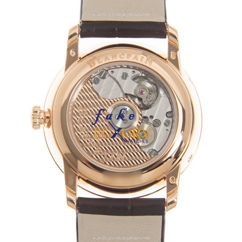 Blancpain 6126-3642-55A Classic Automatic 18kt Rose Gold White Dial Replica Watch - Image 3