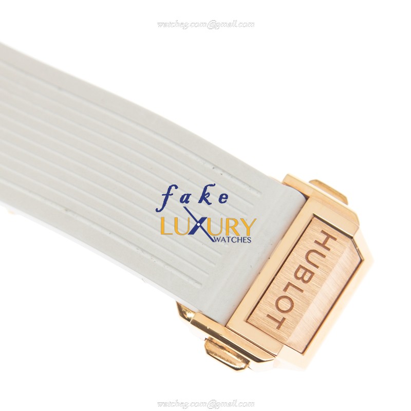 Hublot 465.OE.2080.RW.1204 - Automatic 18kt Rose Gold & Diamond - White Dial - Folding Clasp - Image 4