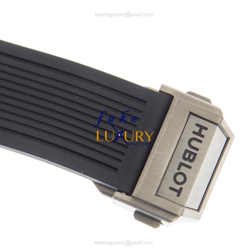 Hublot 441.NX.1170.RX Automatic Titanium Case Replica Watch, Silver Dial, Rubber Strap - Image 4