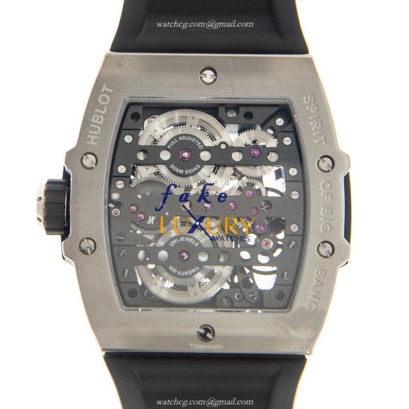 Hublot 614.NX.1170.RX BIG BANG Auto Titanium Case Replica Watch, 45mm, Black Rubber Strap - Image 3