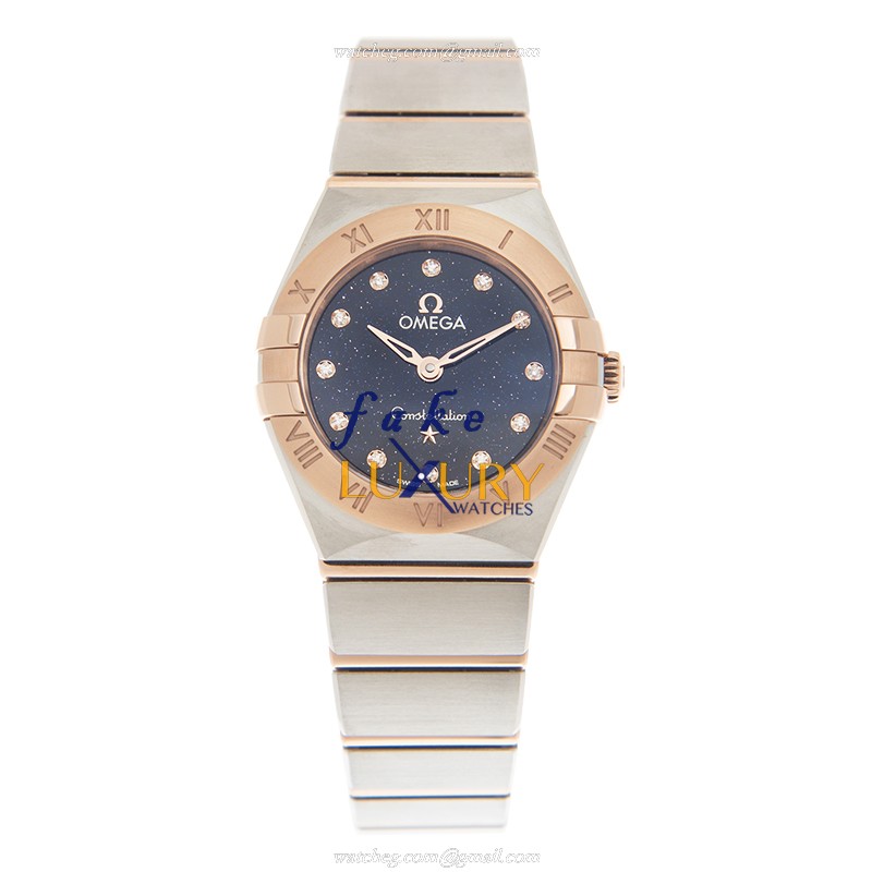 - 131.20.25.60.53.002 OMEGA CONSTELLATION Quartz 18kt Rose Gold & Steel Replica Watch - Image 2