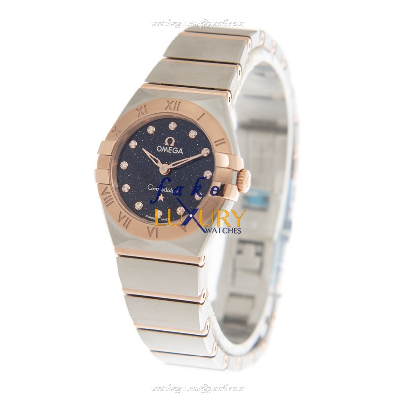 - 131.20.25.60.53.002 OMEGA CONSTELLATION Quartz 18kt Rose Gold & Steel Replica Watch - Image 3