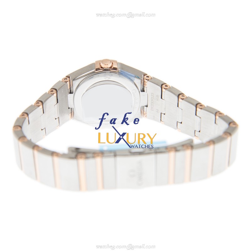 - 131.20.25.60.53.002 OMEGA CONSTELLATION Quartz 18kt Rose Gold & Steel Replica Watch - Image 4