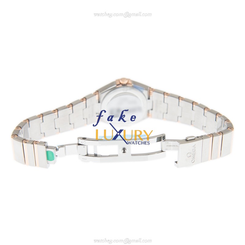 - 131.20.25.60.53.002 OMEGA CONSTELLATION Quartz 18kt Rose Gold & Steel Replica Watch - Image 5
