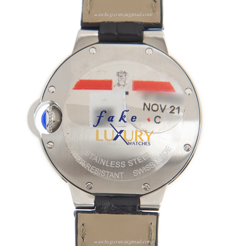 -WSBB0034 - Cartier Ballon Bleu Quartz Replica Watch - Stainless Steel - Silver Dial - Image 3