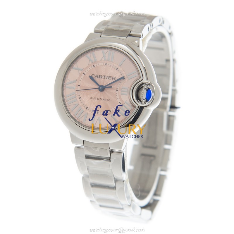 Cartier Ballon Bleu WSBB0046 - Replica Watch - Pink Dial - Automatic - Stainless Steel - Image 3