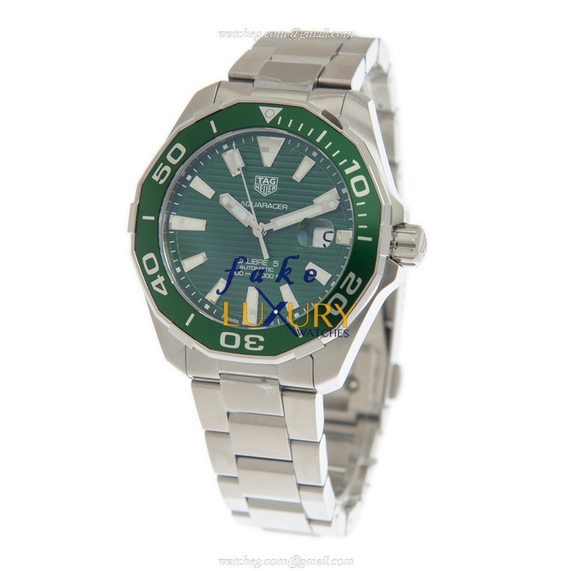 Tag Heuer WAY201S.BA0927 Aquaracer - Replica Watch - Green Dial - Automatic - Steel - Image 3