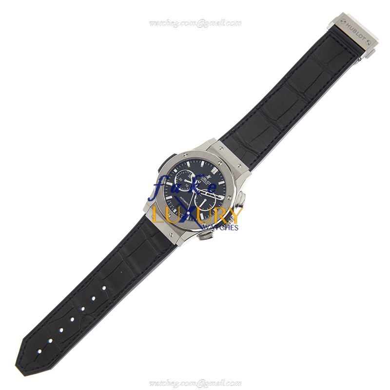 Hublot Classic Fusion 541.NX.1170.LR Automatic Titanium Black Dial Leather Strap Replica Watch - Image 2