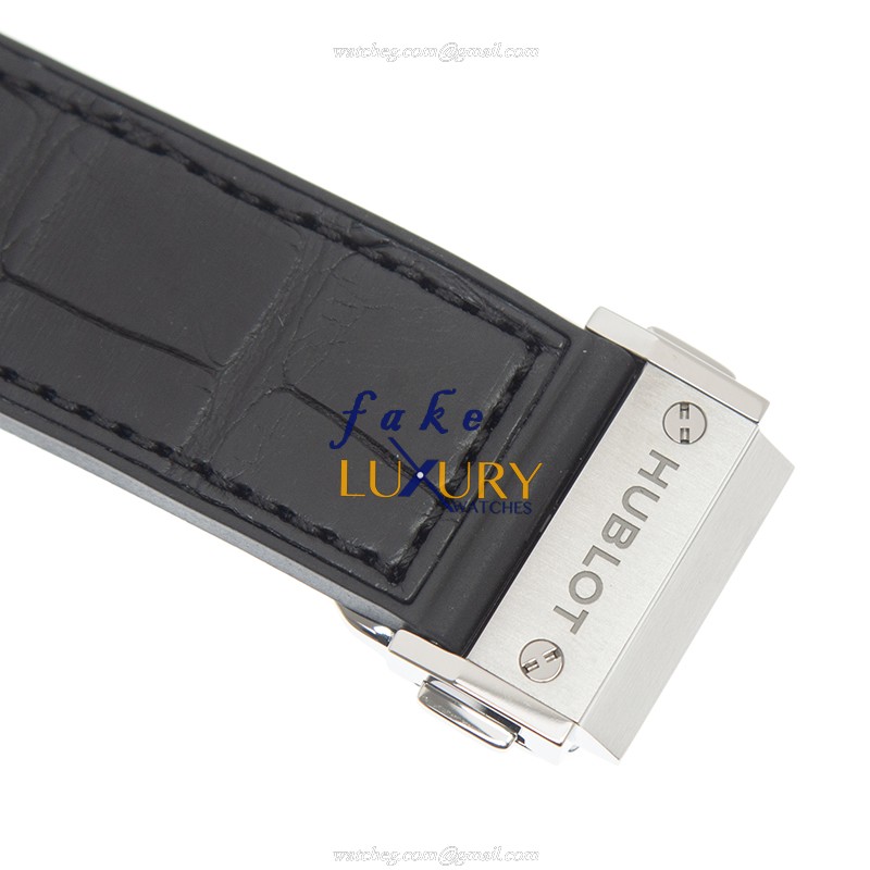 Hublot Classic Fusion 541.NX.1170.LR Automatic Titanium Black Dial Leather Strap Replica Watch - Image 4