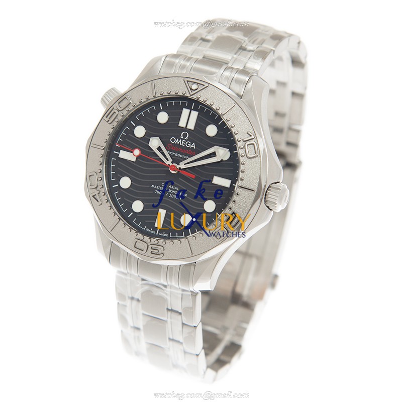 Omega Seamaster 210.30.42.20.01.002 Automatic Black Dial Stainless Steel Replica Watch - Image 3
