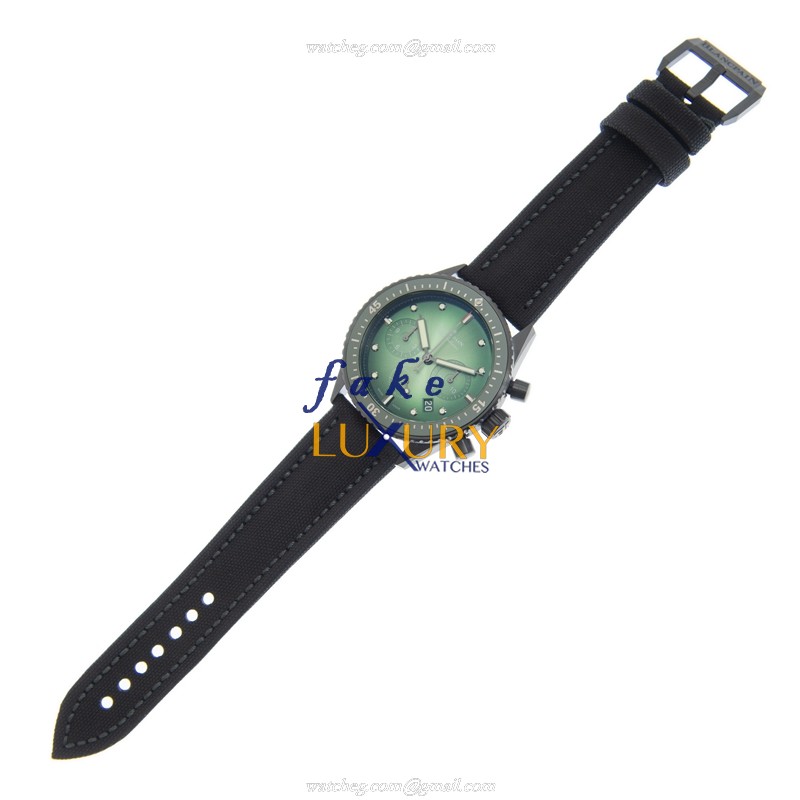 Blancpain 5200-0153-B52A Fifty Fathoms Automatic Green Dial Steel Replica Watch - Image 2