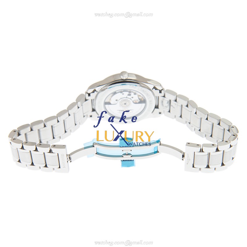Longines L2.910.4.92.6 MASTER Replica Watch With Blue Dial, Automatic Movement, Steel Bracelet - Image 5