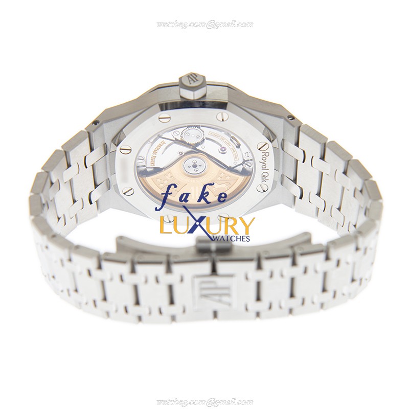 Audemars Piguet 15451ST.ZZ.1256ST.01 Replica Watch, Automatic, Black Dial, Steel & Diamonds Case - Image 4