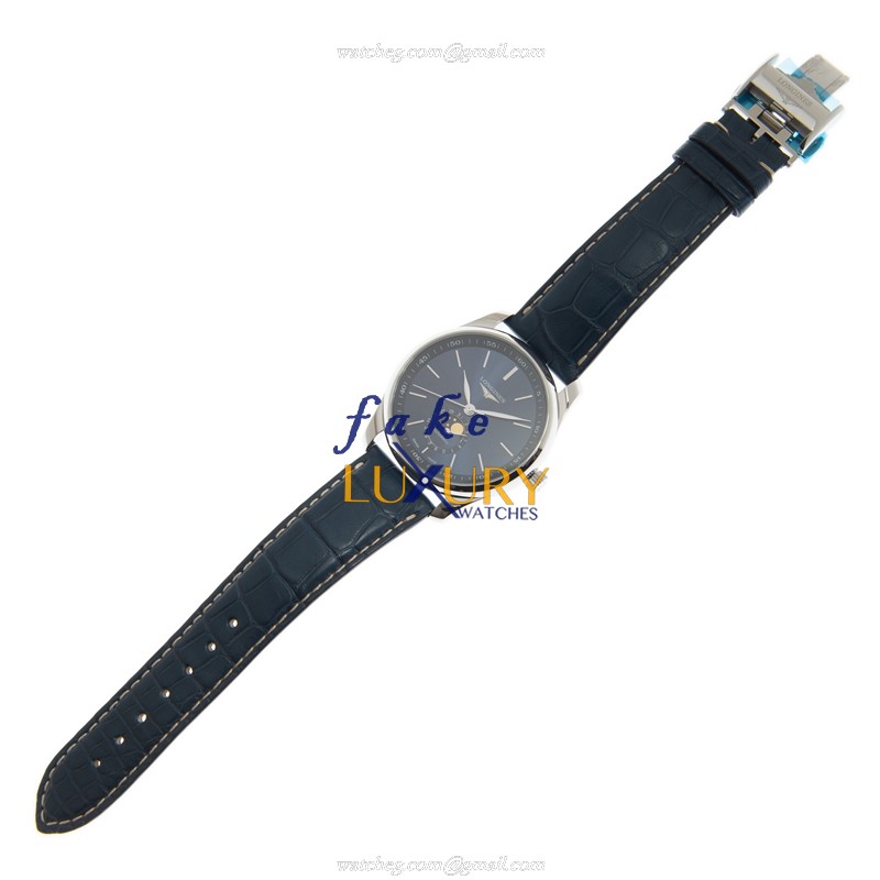 Longines L2.909.4.92.0 MASTER Replica Watch, Blue Dial, Steel Case, Automatic Movement - Image 2