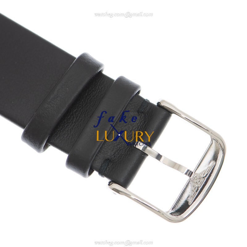Longines L2.330.4.93.0 Replica Watch, Automatic, Stainless Steel, Black Dial, Leather Strap - Image 4