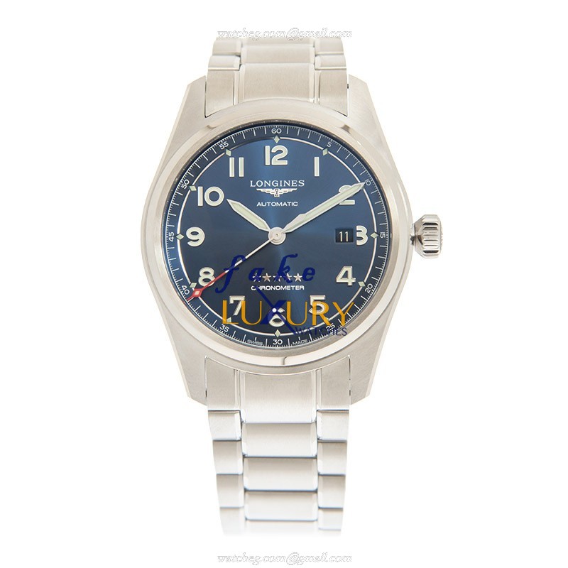 Longines SPIRIT L3.811.4.93.9 Replica Automatic Watch Blue Dial Steel Bracelet 42mm - Image 2