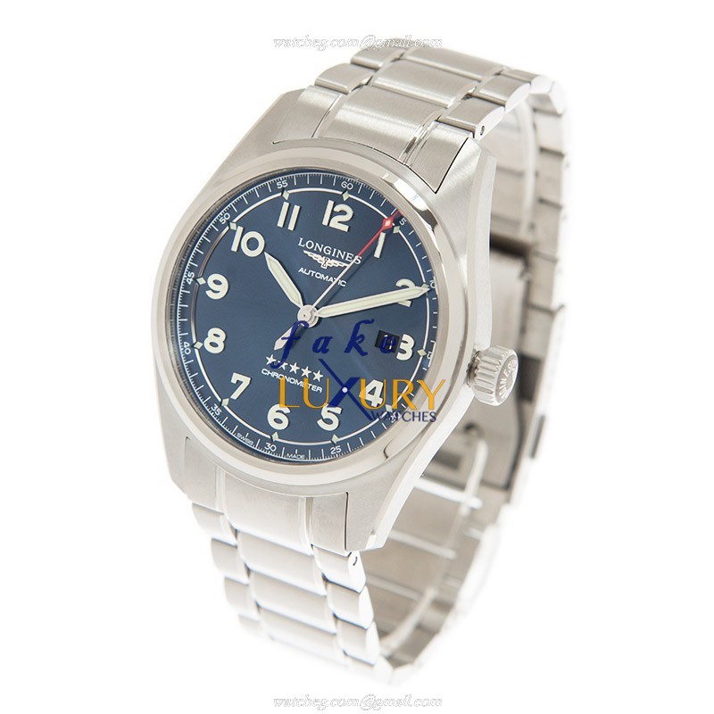 Longines SPIRIT L3.811.4.93.9 Replica Automatic Watch Blue Dial Steel Bracelet 42mm - Image 3