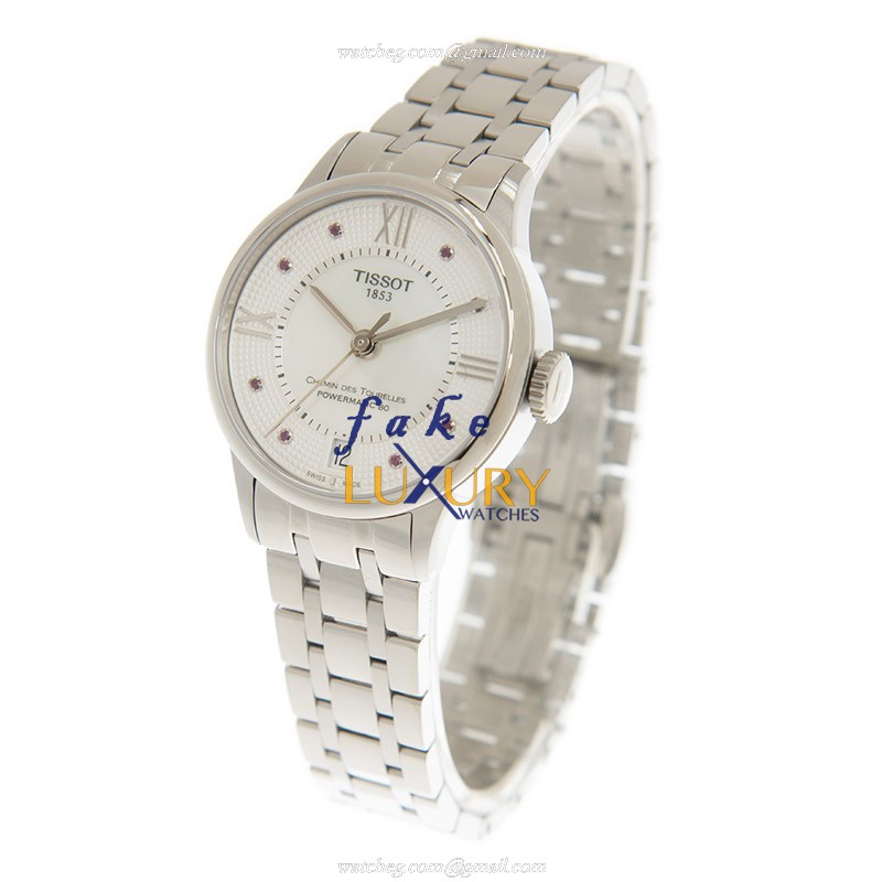 Tissot T099.207.11.113.00 Chemin Des Tourelles Automatic White Dial Silver Stainless Steel Replica - Image 3