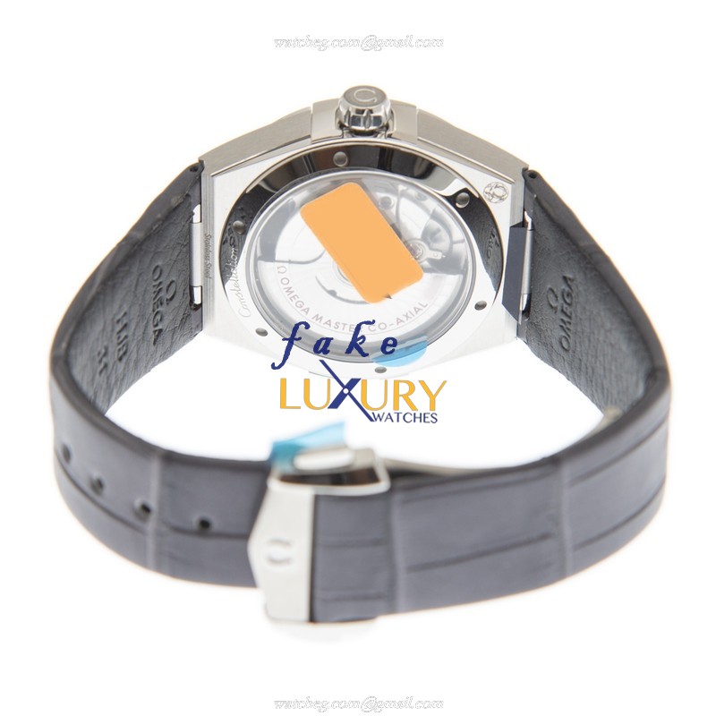 Omega 131.13.39.20.06.001 - Replica Watch - Constellation - Gray Dial - Leather Strap - Automatic - Image 4