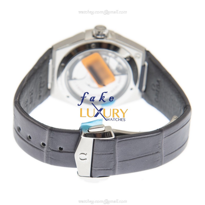 Omega 131.13.39.20.06.001 - Replica Watch - Constellation - Gray Dial - Leather Strap - Automatic - Image 5