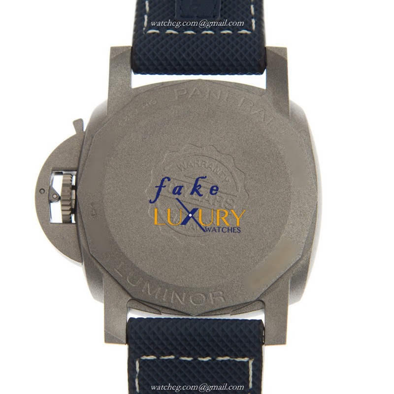 Panerai PAM01117 LUMINOR MARINA - AUTO - TITANIUM - SKINNY-STRAP - DIAL: BLUE - CLASP: FOLDING Watch - Image 3
