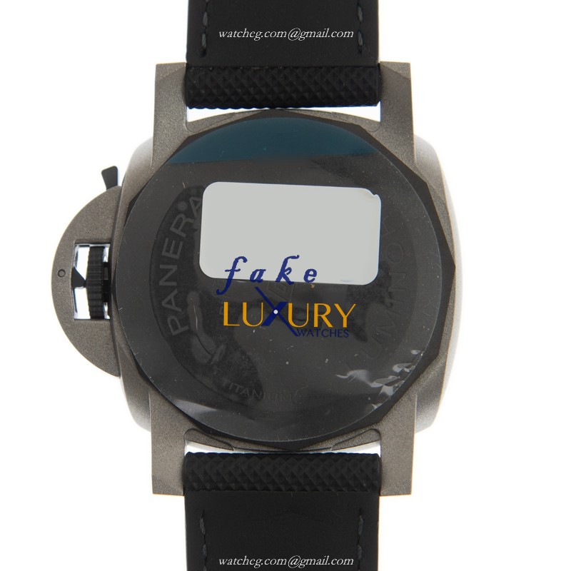 Panerai PAM01662 Luminor Marina Replica Watch, Automatic, Gray Dial, Carbon Fiber Case, Rubber Strap - Image 3