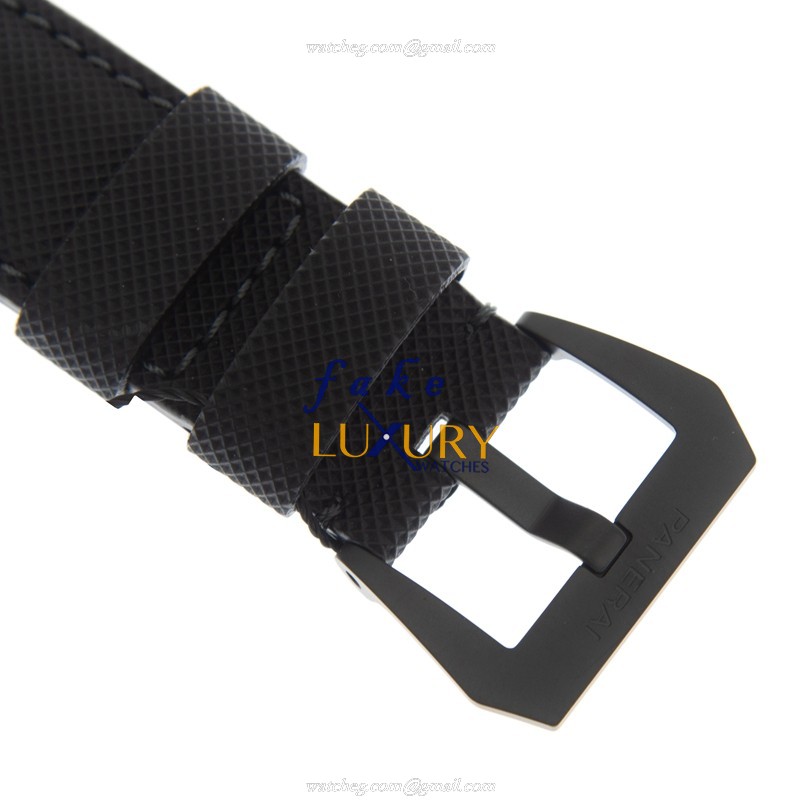 Panerai PAM01662 Luminor Marina Replica Watch, Automatic, Gray Dial, Carbon Fiber Case, Rubber Strap - Image 4