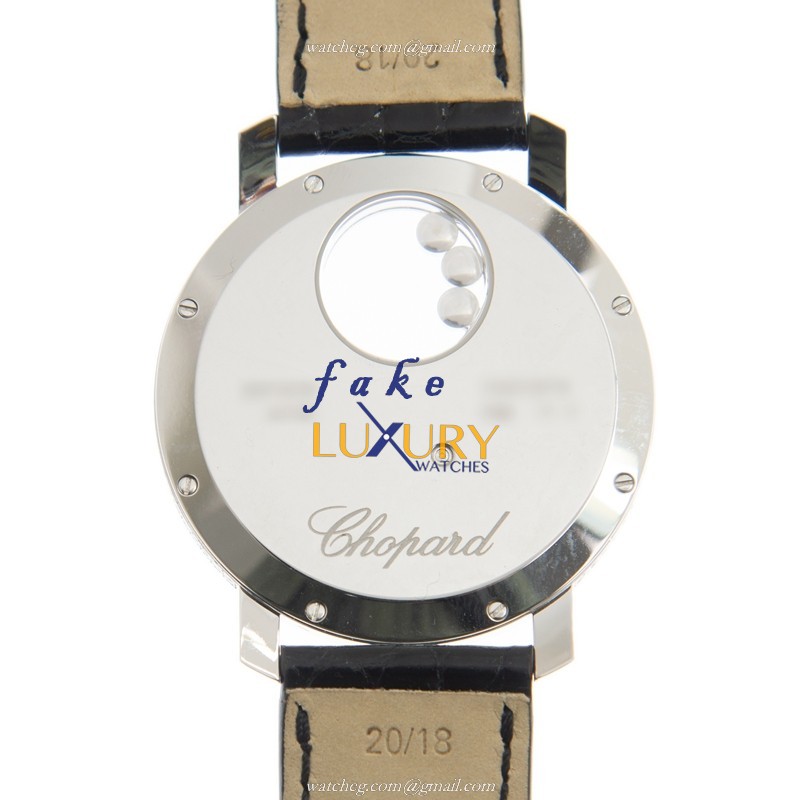 Chopard 207470-1001 Replica Watch - 18kt White Gold & Diamond, Quartz Movement, Happy Diamond - Image 3