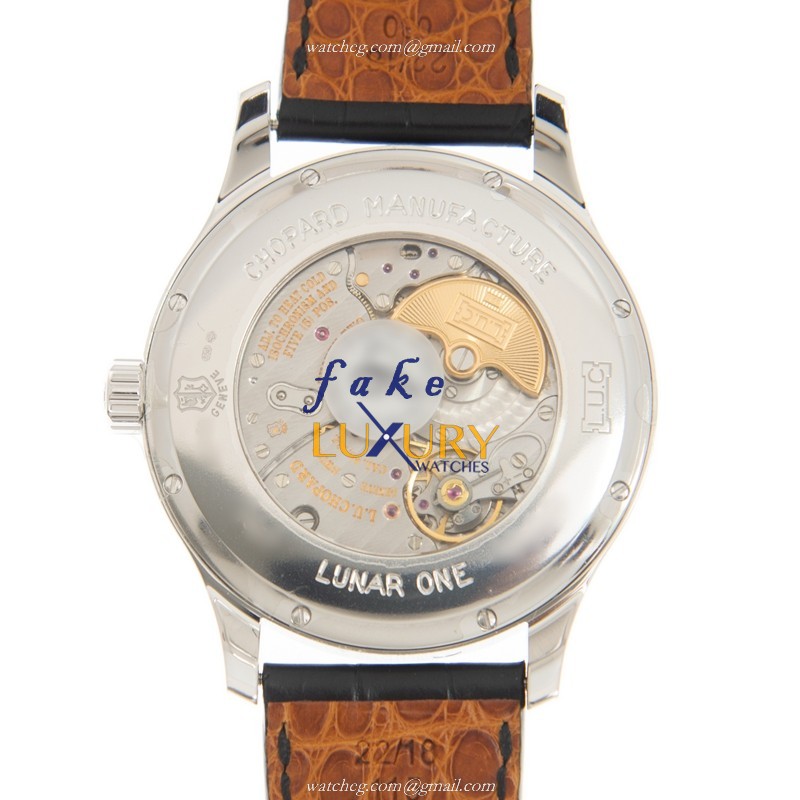Chopard L.U.C 171927-1001 Automatic 18kt White Gold Diamond Replica Watch, 43mm, White Dial - Image 3