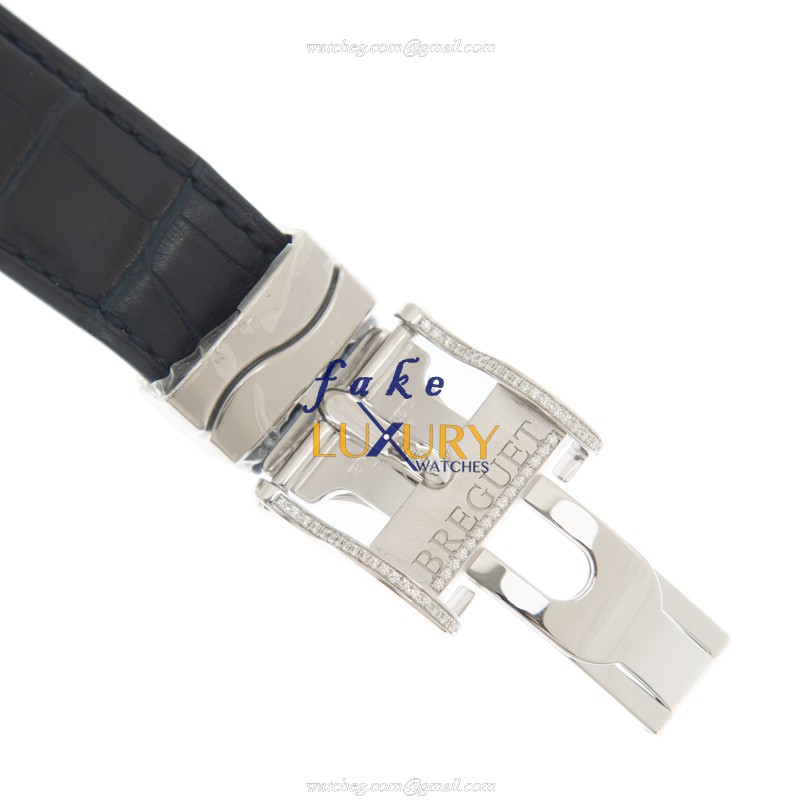Breguet MARINE 5839BB/6D/9ZU/DD0D Manual Wind 18kt White Gold Diamond Silver Dial Replica Watch - Image 4