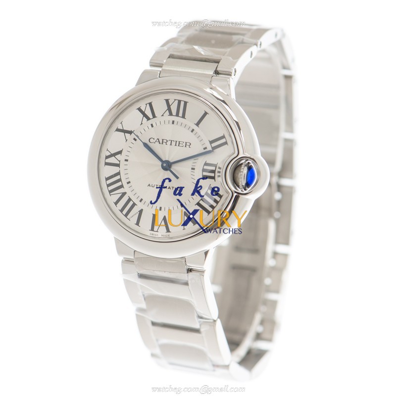Cartier WSBB0048 BALLON BLEU Automatic Silver Dial Stainless Steel Case Replica Watch - Image 3