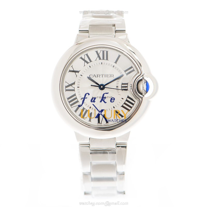 Cartier WSBB0044 BALLON BLEU Automatic Stainless Steel Replica Watch, Swiss Movement, Silver Dial & - Image 2