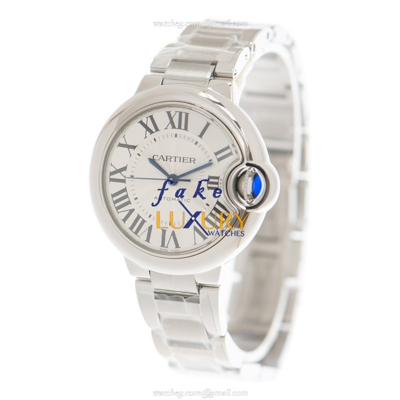 Cartier WSBB0044 BALLON BLEU Automatic Stainless Steel Replica Watch, Swiss Movement, Silver Dial & - Image 3