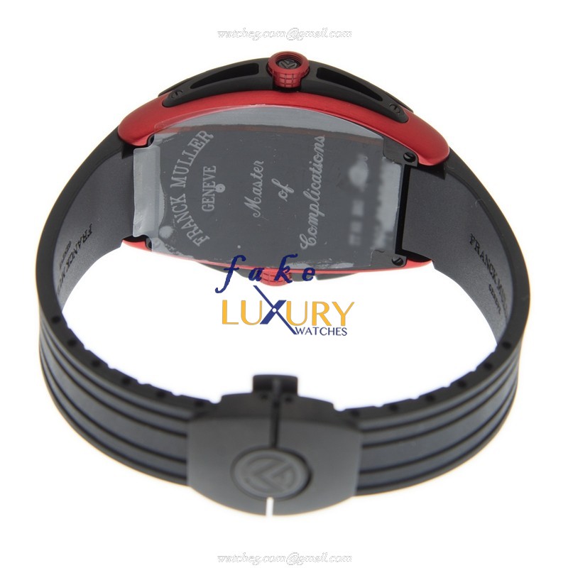 Franck Muller 8900CC DT GPG TT NR 5N Titanium Automatic Replica Watch, Black Dial & Rubber Strap - Image 3