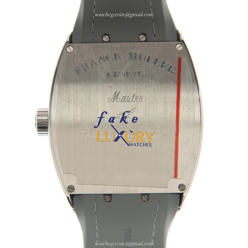 Franck Muller Vanguard Replica Watch V 45 MB SC DT AC.BU Automatic Gray Dial Blue Leather Strap - Image 3