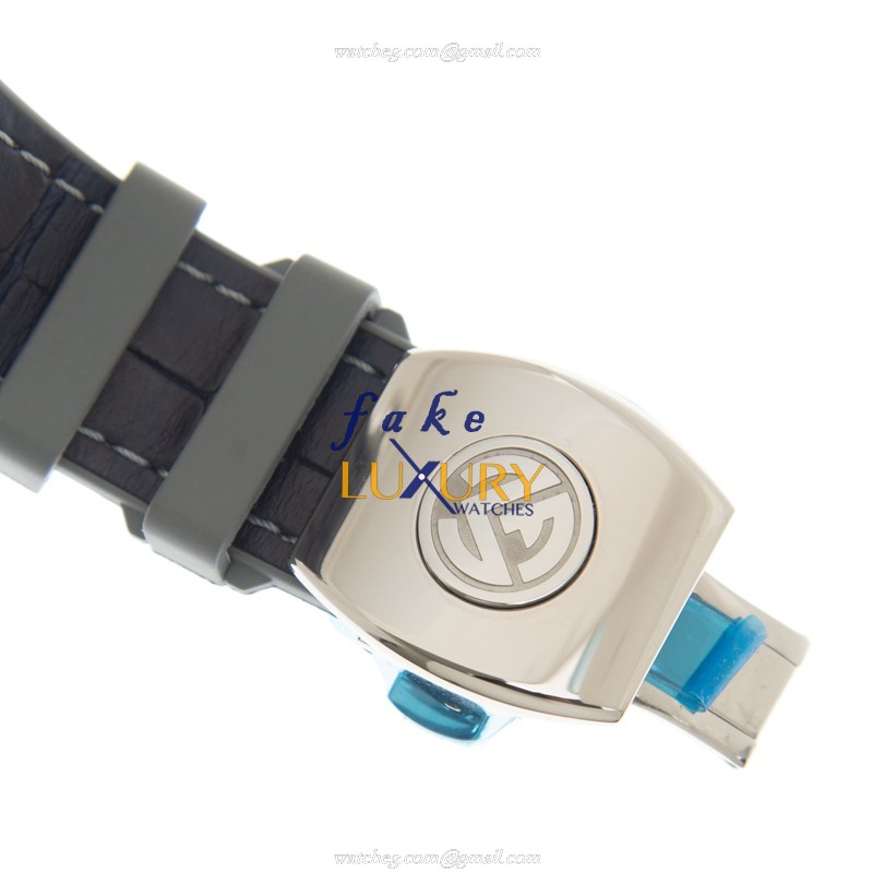 Franck Muller Vanguard Replica Watch V 45 MB SC DT AC.BU Automatic Gray Dial Blue Leather Strap - Image 4